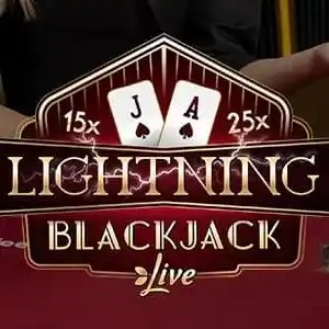 Lightning Blackjack slot visual from Evolution available on lex-casino-lv.com