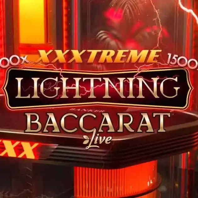 XXXtreme Lightning Baccarat slot visual from Evolution available on lex-casino-lv.com